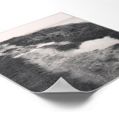 A road by the sea in black and white poster (Ecke)