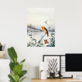 A Robin und Wren von Harry Bright Poster (Heimbüro)