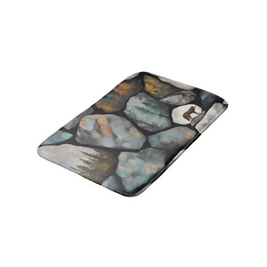 A Rocky Scene Badematte (Schrägansicht)