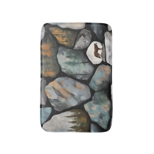 A Rocky Scene Badematte (Vorderseite Vertikal)