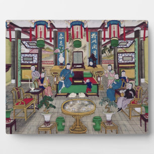 A Room in the House of Mr. Kong, a Peking Merchant Fotoplatte