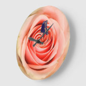 A rose and a butterfly große wanduhr (Winkel)