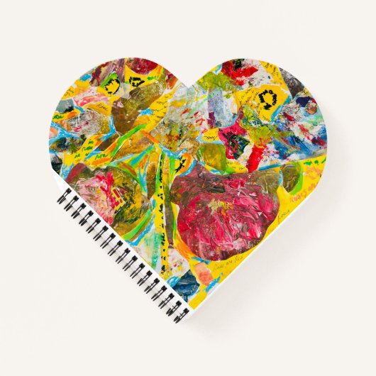 A Rose By Any Other Name heart-shaped notebook Notizblock (Vorderseite)