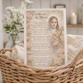 A Rose for St. Thérèse Devotional Note Karte