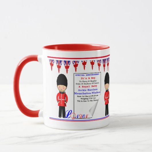A Royal Baby feiern Tasse (Links)