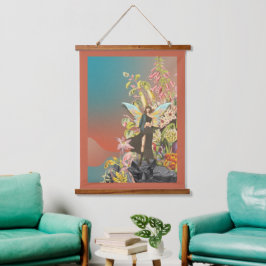 A Royal Fairy Lookout 26"x36" Wandteppich Mit Holzrahmen