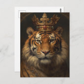 A Royal Tiger Postkarte (Vorne/Hinten)