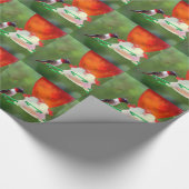 A Ruby Throated Hummingbird Geschenkpapier (Ecke)