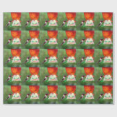 A Ruby Throated Hummingbird Geschenkpapier (Flach)