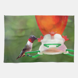 A Ruby Throated Hummingbird Geschirrtuch