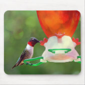 A Ruby Throated Hummingbird Mousepad (Vorne)