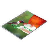 A Ruby Throated Hummingbird Notizblock (Linke Seite)
