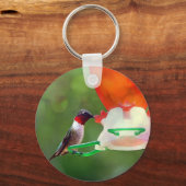 A Ruby Throated Hummingbird Schlüsselanhänger (Vorderseite)