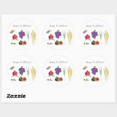 a runder aufkleber (Blatt)