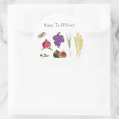 a runder aufkleber (Tasche)