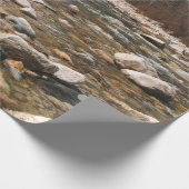 A running stream river with clear water flowing wi geschenkpapier (Ecke)