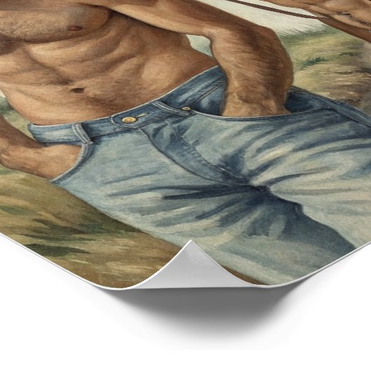 A Rustic Study in Shared Male Desire Poster (Ecke)