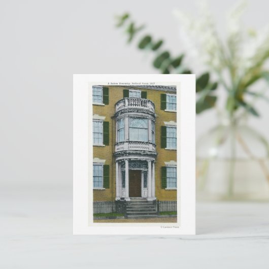 A Safford Porch, a Salem Doorway Postkarte (Stehend Vorderseite)