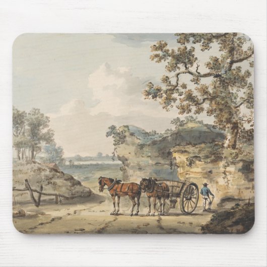 A Sandpit - Paul Sandby - c1800 Mousepad (Vorne)