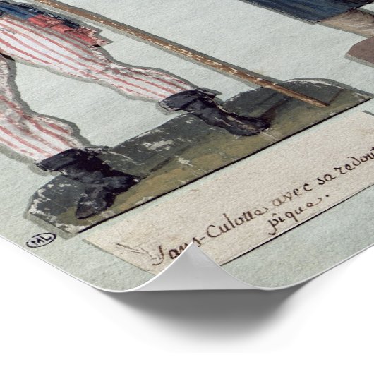 A Sans Culota mit seinem Pike, a Carter Poster (Ecke)