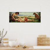 A Satyr Trauert über eine Nymph, c.1495 Poster (Küche)