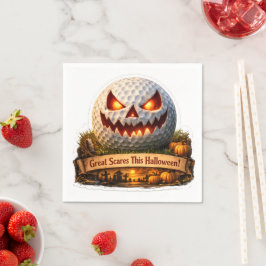 a scarry halloween napkin serviette