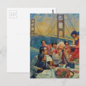 A Scenic Dinner at the Bridge Postkarte (Vorne/Hinten)