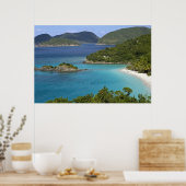 A scenic of Caneel Bay from a road at St. John Poster (Küche)