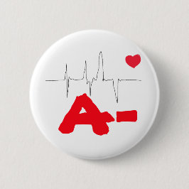 A- Schaltfläche Herzfrequenz Funky Blood Type Button