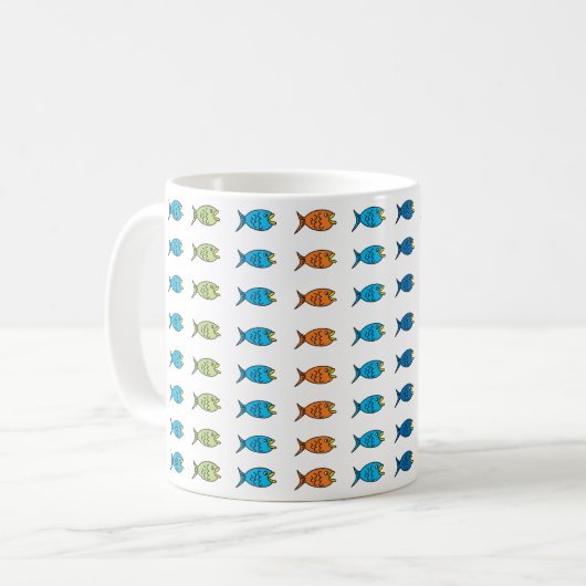 A School of Fish Mug Kaffeetasse (Vorderseite Links)
