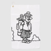 A Scottish Golfer Golfhandtuch (Vorderseite)