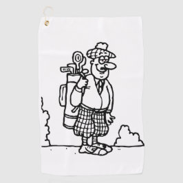 A Scottish Golfer Golfhandtuch