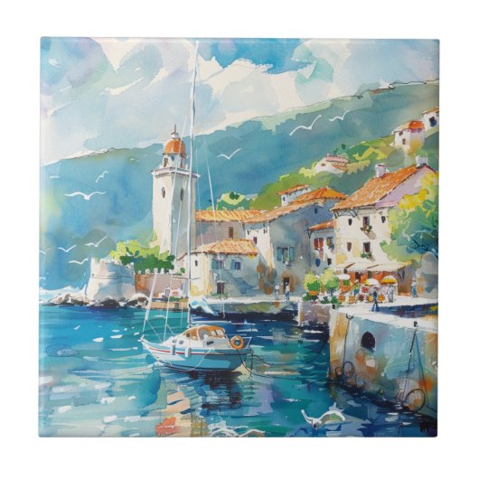 A Sea Port Fliese (Vorderseite)