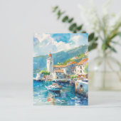 A Sea Port Postkarte (Stehend Vorderseite)