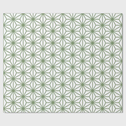 A seamless pattern of interlocking green geometric geschenkpapier (Flach)