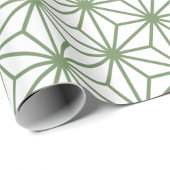 A seamless pattern of interlocking green geometric geschenkpapier