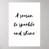 A season to sparkle and shine poster (Vorne)