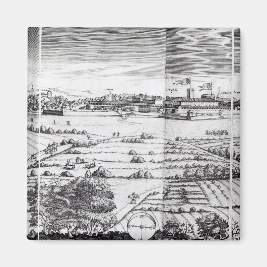 A Section of a Map of Mailand, 1640 Magnet (Vorne)