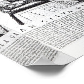 A Section of a Map of Milan, 1640 Poster (Ecke)