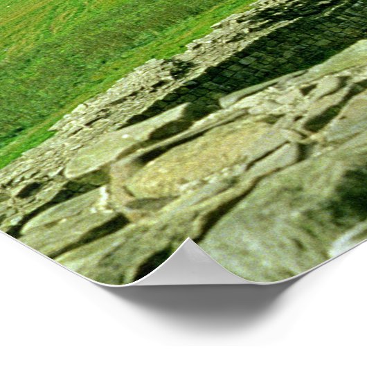 A Sektion of Hadrian's Wall, 2nd Century AD Poster (Ecke)