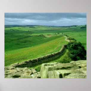A Sektion of Hadrian's Wall, 2nd Century AD Poster
