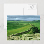 A Sektion of Hadrian's Wall, 2nd Century AD Postkarte (Vorne/Hinten)