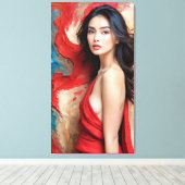 a self wrapped in shadows leinwanddruck (Insitu (Holzboden))