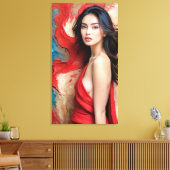 a self wrapped in shadows leinwanddruck (Insitu (Wohnzimmer))