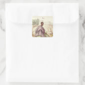 A Senegalese Marabout Quadratischer Aufkleber (Tasche)