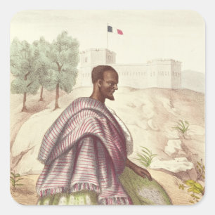 A Senegalese Marabout Quadratischer Aufkleber