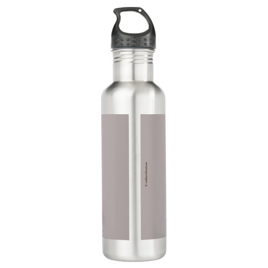 A Serene Barn Owl Edelstahlflasche (Rückseite)