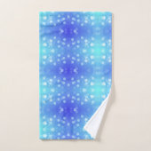 A set of vibrant blue and turquoise towels  (Handtuch)