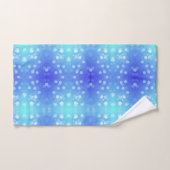 A set of vibrant blue and turquoise towels  (Handtuch)