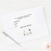 A Sheet of Six Stickers for Electrician's Clients (Umschlag)